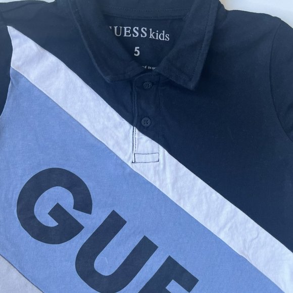 Guess Polo - Boys Dress shirt - 5t boys button up dress shirt - Guess Kids - Picture 2 of 4